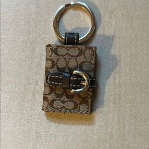 Coach Brown and Black Keychain Accessory